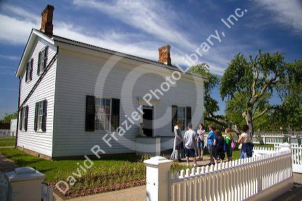 Henry Ford Birthplace in Greenfield Village at The Henry Ford in Dearborn, Michigan.