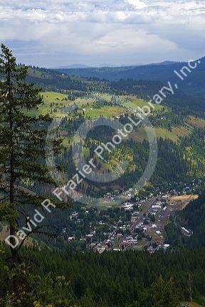 The town of Orofino, Idaho.