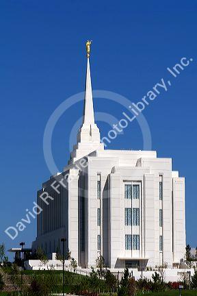 The Mormon Temple in Rexburg, Idaho.