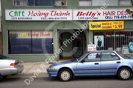 Vietnamese business in Vancouver, British Columbia, Canada.