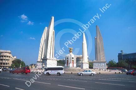 Democracy Monument in Bangkok, Thailand.