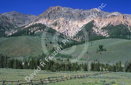 The Pioneer Mountains near Ketchum, Idaho.