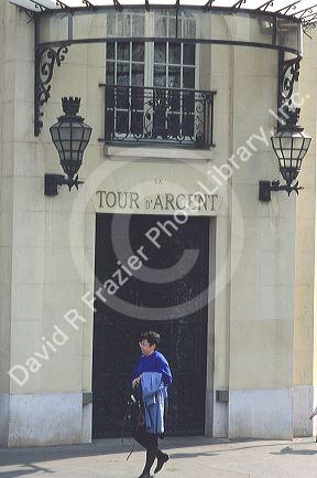 Famous Tour d' Argent restaurant in Paris, France.