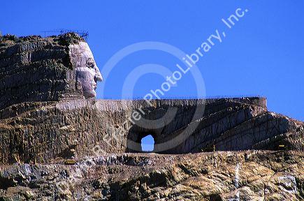The Crazy Horse Memorial in the Black Hills of South Dakota.