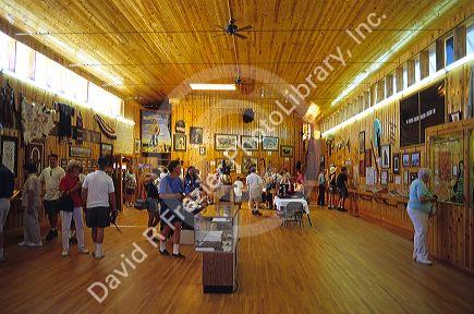 Interior of the Indian Museum of North America at the Crazy Horse Memorial in the Black Hills of South Dakota.