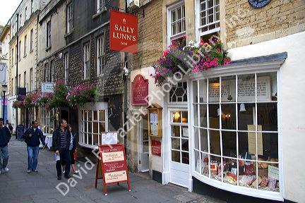 Sally Lunn's, home of the Sally Lunn Bun in Bath, Somerset, England.