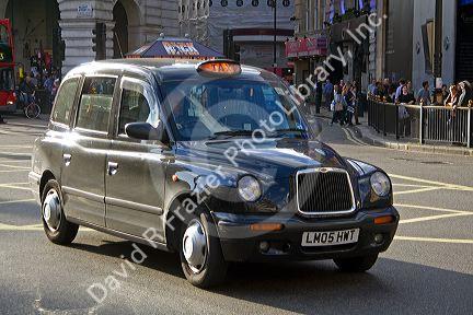 Hackney taxi cab in the city of London, England.