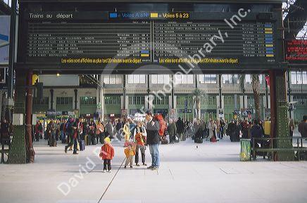 Gare de Lyon train station in Paris, France.
