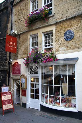 Sally Lunn's, home of the Sally Lunn Bun in Bath, Somerset, England.