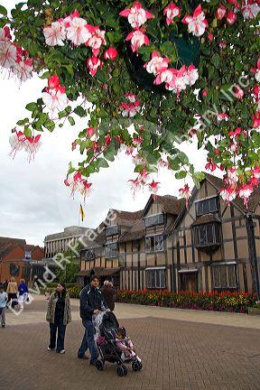 William Shakespeare's birthplace in the market town of Stratford-upon-Avon, Warwickshire, England.