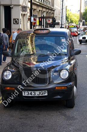 Hackney taxi cab in the city of London, England.