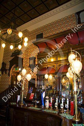 Interior of St. Stephens Tavern in London, England.
