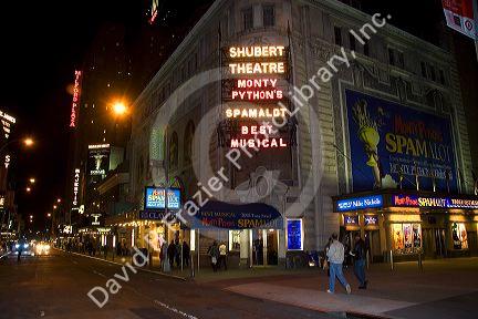 The Shubert Theatre is a Broadway Theatre in midtown-Manhattan, New York City, New York, USA.