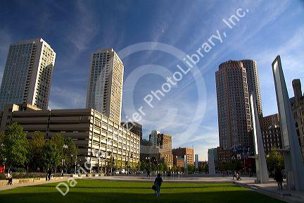 Seaport Square development in South Boston, Massachusetts, USA.