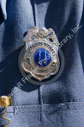 Badge for a Captain Training Officer for the Boise Fire Department in Boise, Idaho, USA.