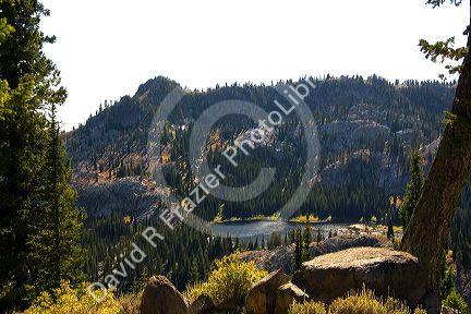 Blue Lake on Snowbank Mountain in Valley County, Idaho.