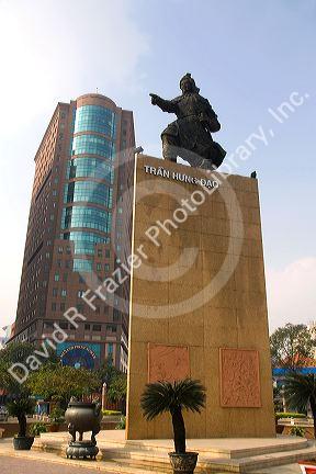 Statue of Tran Hung Dao in Ho Chi Minh City, Vietnam.