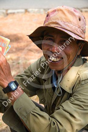 Vietnamese peasant near Tay Ninh, Vietnam.
