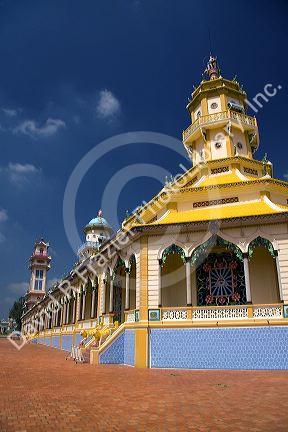 Cao Dai Tay Ninh Holy See in Tay Ninh, Vietnam.