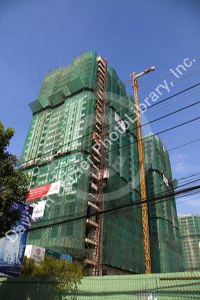 Building construction in Ho Chi Minh City, Vietnam.