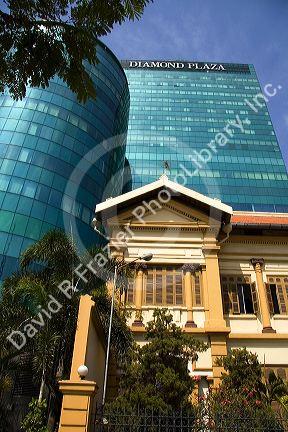 Diamond Plaza shopping center in downtown Ho Chi Minh City, Vietnam.