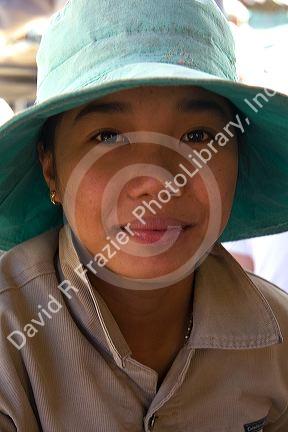 Potrait of a female Vietnamese teenager in Hoi An, Vietnam.