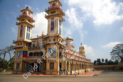 Cao Dai Tay Ninh Holy See in Tay Ninh, Vietnam.
