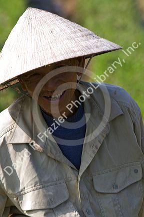 Vietnamese farmer near Hue, Vietnam.