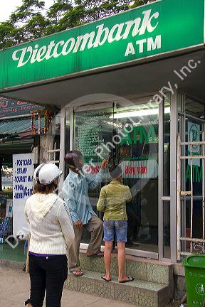 Automated Teller Machine at Hue, Vietnam.