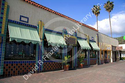 Art gallery in the town of Avalon on Catalina Island, California, USA.
