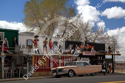 Historic U.S. Route 66 through the town of Seligman, Arizona, USA.