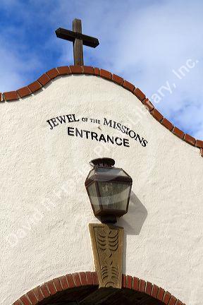 Entrance to the Mission San Juan Capistrano, California, USA.