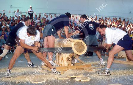 Basque lumberjack competition in Boise Idaho.