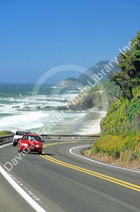 Motoring on U.S. Highway 101 along the Oregon Coast.
