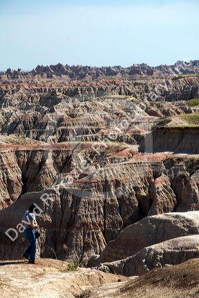 Badlands National Park in southwest South Dakota, USA.