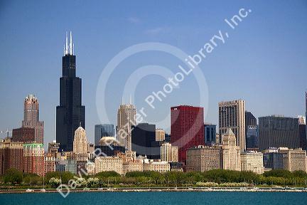 Skyline of Chicago, Illinois, USA.
