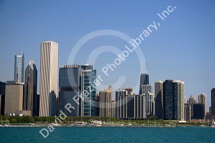 Skyline of Chicago, Illinois, USA.