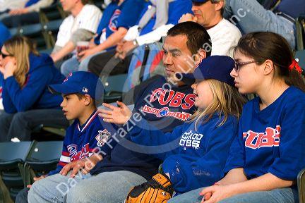 Chicago Cubs fans at Wrigley Field in Chicago, Illinois, USA.