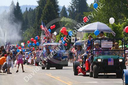 4th of July parade in Cascade, Idaho, USA.