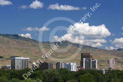 The state capital city of Boise, Idaho, USA.