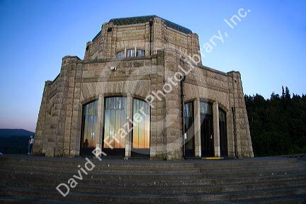 Crown Point Vista House along the Historic Columbia River Highway on the Columbia River Gorge, Oregon, USA.