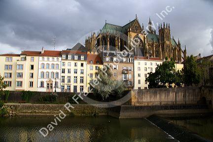 The Metz Cathedral in Metz, France.