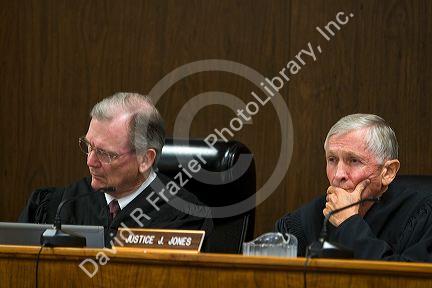 Courtroom scene showing members of the Idaho Supreme Court at Twin Falls, Idaho. 11/5/09