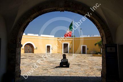 The Fort of San Diego located on a hill in downtown Acapulco, Guerrero, Mexico.