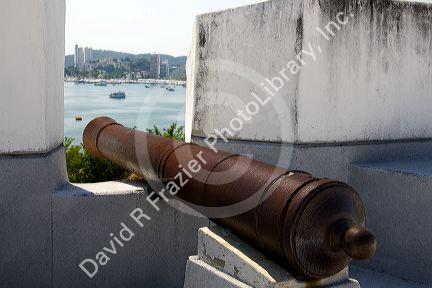 The Fort of San Diego located on a hill in downtown Acapulco, Guerrero, Mexico.