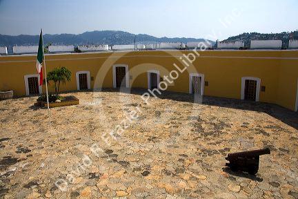 The Fort of San Diego located on a hill in downtown Acapulco, Guerrero, Mexico.