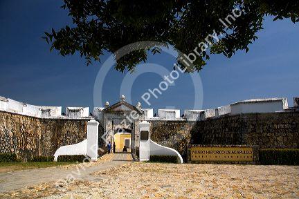 The Fort of San Diego located on a hill in downtown Acapulco, Guerrero, Mexico.