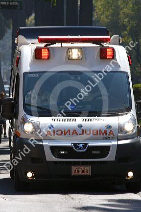 Ambulance in Mexico City, Mexico.