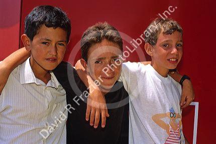 Pre-teen boys in Chile.
