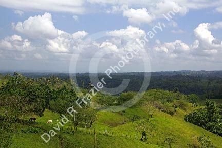 Scenic countryside west of La Virgen, Costa Rica.
